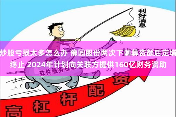 炒股亏损太多怎么办 豫园股份两次下调募资额后定增终止 2024年计划向关联方提供160亿财务资助