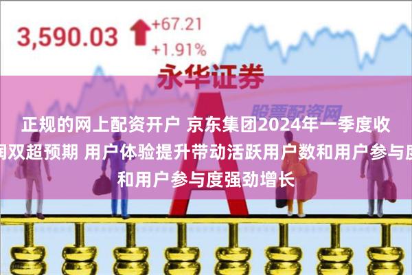 正规的网上配资开户 京东集团2024年一季度收入、净利润双超预期 用户体验提升带动活跃用户数和用户参与度强劲增长