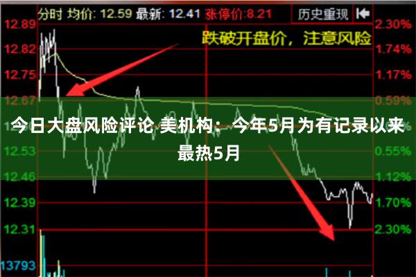 今日大盘风险评论 美机构：今年5月为有记录以来最热5月