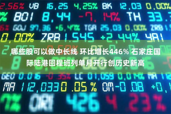 哪些股可以做中长线 环比增长446% 石家庄国际陆港回程班列单月开行创历史新高