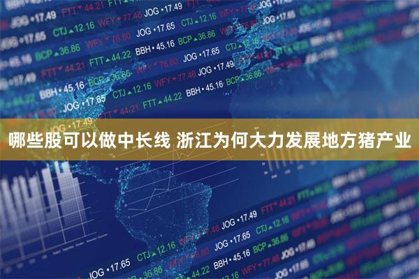 哪些股可以做中长线 浙江为何大力发展地方猪产业