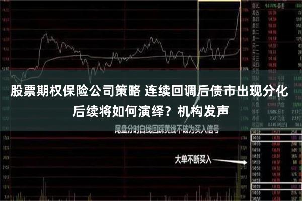股票期权保险公司策略 连续回调后债市出现分化 后续将如何演绎？机构发声