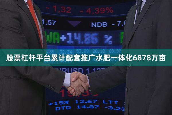 股票杠杆平台累计配套推广水肥一体化6878万亩
