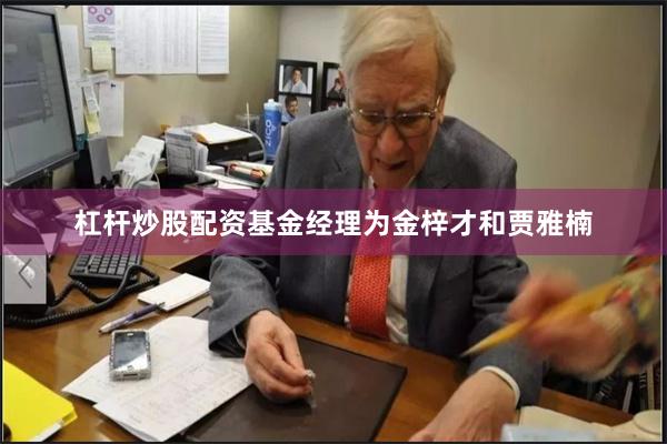 杠杆炒股配资基金经理为金梓才和贾雅楠