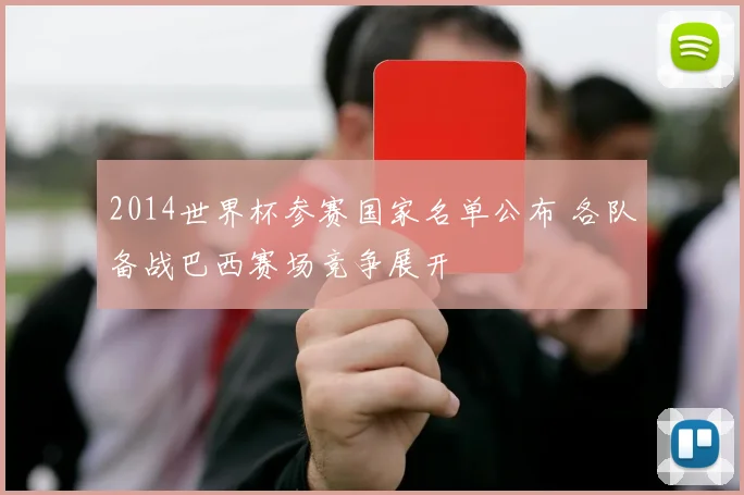 2014世界杯参赛国家名单公布 各队备战巴西赛场竞争展开