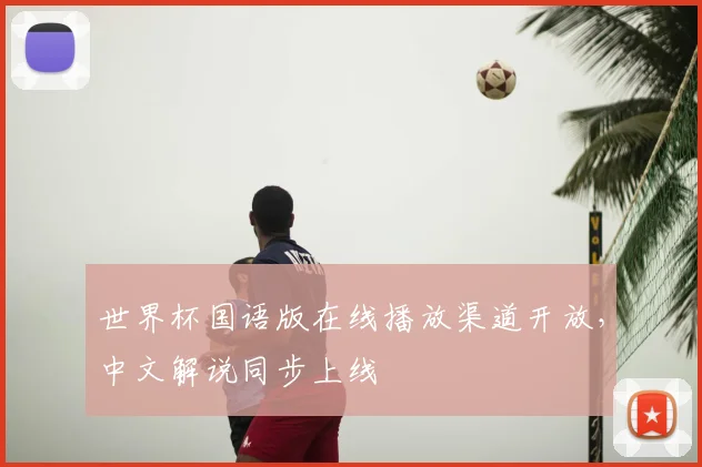 世界杯国语版在线播放渠道开放，中文解说同步上线
