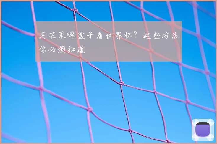 用芒果嗨盒子看世界杯？这些方法你必须知道